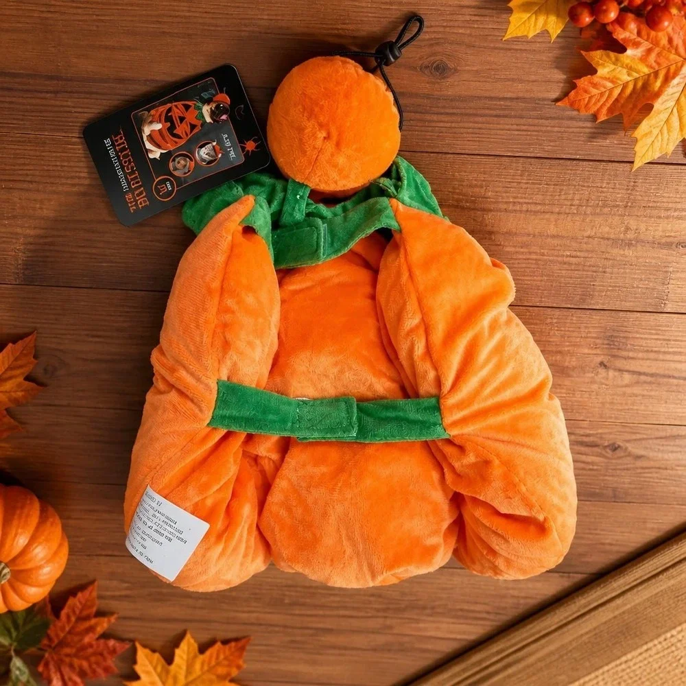 1616 Holdings Jack O Lantern Pumpkin Pet Costume Orange Dog Cat Size Medium